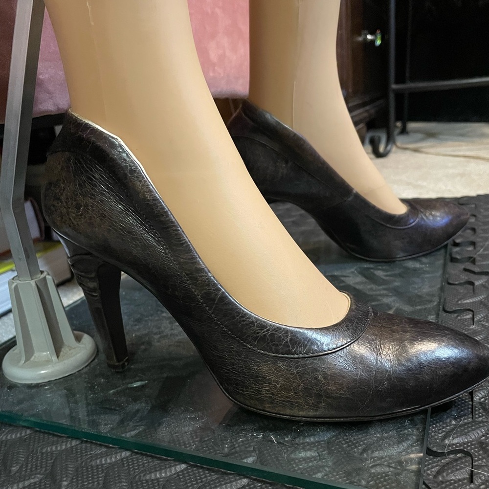 Ellen Verbeek Leather Heels Size 39/8.5